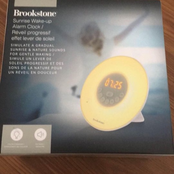 BRAND NEW sealed brookstone sunrise wake up alarm clock - Picture 4 of 6